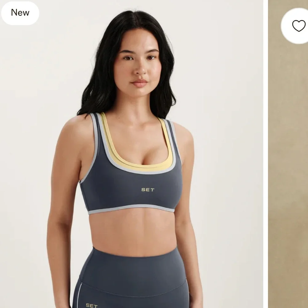 SET ACTIVE Airluxe Breathe Layer Scoop Bra Himalaya No Service Med BNWT SOLDOUT - Picture 1 of 6
